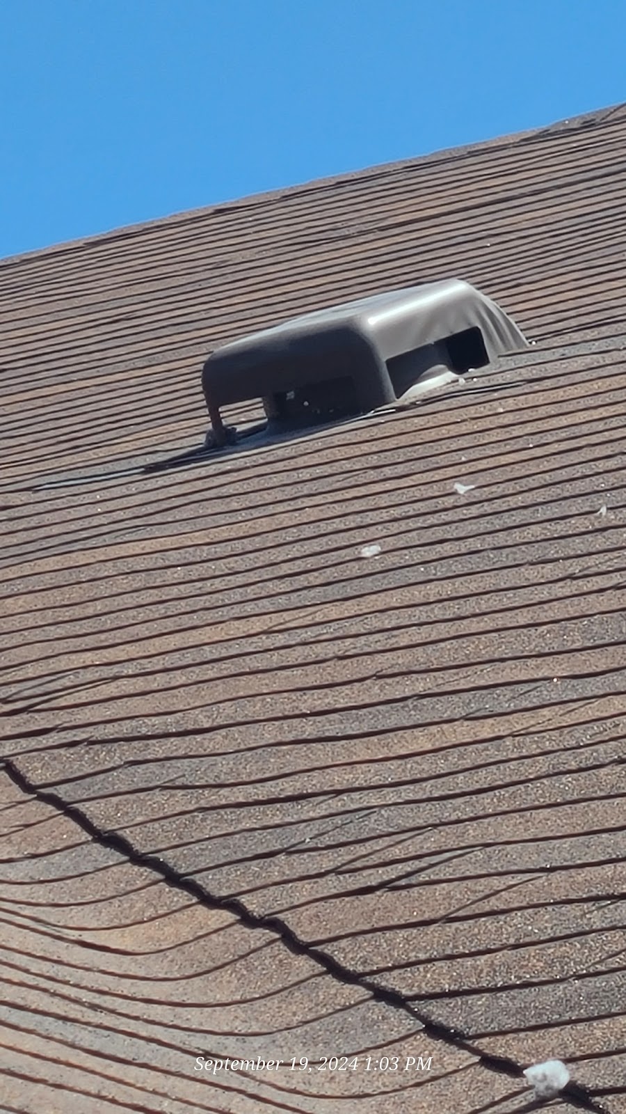 Dryer vent roof cap exterior